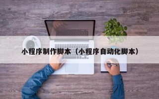 安岳小程序制作脚本（小程序自动化脚本）